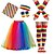 cheap Pride Outfits-Rainbow Pride Outfits Tutu Skirt Socks Stockings Gloves Absorbent Headband Wrist Support Square Scarf Set LGBT LGBTQ Queer Adults&#039; Women&#039;s Gay Lesbian for Pride Parade Pride Month Party Carnival