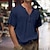 cheap Men&#039;s Casual T-shirts-Men&#039;s Shirt Henley Shirt Short Sleeve Shirt Tee Top Solid Color Henley Outdoor Street Short Sleeve Button Clothing Apparel Vacation Daily