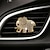 tanie Wnętrze samochodu DIY-kryształ górski w kształcie słonia samochodowego perfumy do aromaterapii wylot powietrza pełen sztucznego diamentu