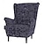 Χαμηλού Κόστους IKEA Καλύμματα-Κάλυμμα καρέκλας με φτερούγες strandmon 100% βαμβακερό με κάλυμμα υποβραχιόνιου φλοράλ καπιτονέ παντόφλες μονοθέσια σειρά ikea
