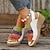 cheap Women&#039;s Sandals-Women&#039;s Sandals Plus Size Platform Slippers Outdoor Daily Platform Open Toe Elegant Minimalism PU Magic Tape White Dark Green Khaki