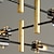 voordelige Plafondlampen-led hanglamp vintage industrieel 74/87/92cm 4-kops/6-kops/8-kops amber rookglas verlichting voor eetkamer slaapkamer moderne stijl 110-240v