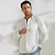 Χαμηλού Κόστους ανδρικά πουκάμισα casual-Ανδρικά Πουκάμισο λινό πουκάμισο Πουκάμισο με κουμπιά Πουκάμισο παραλίας Λευκό Μακρυμάνικο Σκέτο Πέτο Άνοιξη &amp; Χειμώνας Καθημερινά Διακοπές Ρούχα