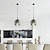 baratos Luzes pendentes-luminária pendente led minimalista industrial 1 luz 16 cm vidro quarto sala de jantar 110-240v