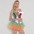 cheap Pride Outfits-Rainbow Pride Outfits Tutu Mini Skirt Overbust Corset 2 PCS Queer LGBT LGBTQ Adults&#039; Women&#039;s Gay Lesbian for Pride Parade Pride Month Party Carnival