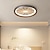 abordables Luces de techo-Lámpara de techo LED empotrada, luz de 3 colores, 1 luz, 30/50 cm, dormitorio moderno, comedor, 110-240v
