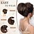 abordables Moños-Moño de pelo desordenado, moño corto con cola de caballo, peine con cordón, extensión de moño con clip para mujer, pieza de pelo sintético, moño, moño recogido para fiesta diaria