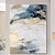 abordables Peintures à l&#039;Huile-Peinture originale faite à la main, art mural bleu doré, feuille d&#039;or abstraite de la marine, peintures de texture de toile abstraite, décoration de maison