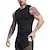 cheap Tees &amp; Shirts-Men&#039;s T shirt Hiking Vest Sleeveless Crew Neck Tank Top Sleeveless Shirt Vest Top Outdoor Quick Dry Soft Sweat wicking Polyester Black White Red Climbing Camping / Hiking / Caving Traveling