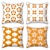 economico stile geometrico-Copricuscini decorativi con fiori geometrici, 4 federe morbide, quadrate, per camera da letto, soggiorno, divano, poltrona