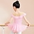 voordelige Kinderdanskleding-Kinderdanskleding Ballet Kleding Strik Geplooid Pure Kleur Voor meisjes Prestatie Opleiding Korte mouw Hoog Katoenmix