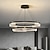 baratos Luzes da ilha-luminária pendente led 1/2 luz 40/60/80 cm formato de vidro transparente com design elegante acabamentos pintados estilo nórdico moderno 85-265v apenas regulável com controle remoto