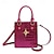 cheap Handbag &amp; Totes-Women&#039;s Handbag PU Leather Party Daily Waterproof Durable Geometric Black Blue Purple