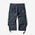 billiga Utomhus-Herr Capri Cargo Shorts Cargo-shorts Shorts Capribyxor Vandringsshorts Bensträng 6 fickor Slät Komfort Utomhus Dagligen Utekväll Mode Streetwear Svart Armégrön