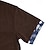 voordelige Casual T-shirts voor heren-Voor heren T-shirt Corduroyshirt T-shirts Shirt met korte mouwen Kleurenblok V-hals Straat Vakantie Korte mouw Veters Lapwerk Kleding Modieus Ontwerper Basic