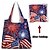 billige Håndtasker og net-Dame Posetaske Skuldertaske Hobo Bag polyester Handle ind Daglig Ferie Tryk Stor kapacitet Foldbar Letvægt Amerikansk flag Hvid / Blå Blå