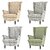 baratos Cobertura de Sofa-Capa de Cadeira Wingback 100% Algodão com Capa de Braço Floral Colcha para Cadeira de Assento Único