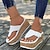 cheap Women&#039;s Sandals-Women&#039;s Wedge Platform Sandals Clip Toe Sandals Casual Slip On Summer Shoes Comfortable Sandals Black Pink White