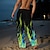 billiga Casual byxor med tryck för män-Herr Casual byxor Grafisk Hawaiisk Semester Svart Oelastisk