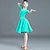cheap Latin Dancewear-Latin Dance Kids&#039; Dancewear Dress Pure Color Splicing Girls&#039; Performance Training Half Sleeve High Polyester