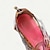 billige Sandaler til kvinder-Dame Sandaler Blomstret Konisk hæl Kraftige Hæle Cubanske hæle Kigge Tå Elegant Årgang Læder Lynlås Lilla