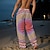 preiswerte Bedruckte Freizeithosen für Herren-Herren Freizeithose Grafik Hawaii Urlaub lila unelastisch