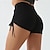 cheap Yoga Shorts &amp; Bikers-Women&#039;s Gym Shorts Yoga Shorts Workout Shorts Drawstring High Waist Yoga Gym Workout Pilates Shorts Black Yellow Red Sports Activewear Stretchy Slim