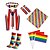 ieftine Ținute Pride-set de accesorii pentru mândria curcubeului șosete eșarfe pătrate bretele papion 3 steaguri 10 buc. lgbt queer lgbtq adulți unisex gay lesbiană pentru mândrie parada mândriei petrecere carnaval