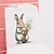 cheap Wall Stickers-Cute Rabbit Toilet Toilet Sticker Removable Toilet Toilet Bathroom Toilet Toilet Home Decoration Sticker