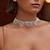お買い得  ネックレス-チョーカー ラインストーン 女性用 ぜいたく タッセル タッセル ウェディング 円形 ネックレス 用途 結婚式 パーティー