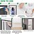 abordables Pantalla para ventana y puerta-Puerta de pantalla para mascotas mejorada puerta de pantalla para gatos con recubrimiento nano para sala de estar red anti-mosquitos y anti-mascotas con cremallera para dormitorio sala de estar cocina