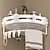 olcso Fürdőszobai kiegészítőkészlet-fehér wc polc törülközőtartó perforált ingyenes wc törülközőtartó falra szerelhető fürdőszobai állvány tároló állvány wc-tartó