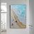 levne Olejomalby-mintura ručně vyráběné abstraktní plážové scenérie olejomalby na plátně nástěnné umělecké dekorace moderní obraz pro domácí dekoraci válcovaný bezrámový nenatažený obraz