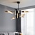 billiga Plafonder-led taklampa vintage industriell 74/87/92cm 4-head/6-head/8-head bärnstensfärgad rökglasbelysning för matsal sovrum modern stil 110-240v