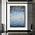 cheap Abstract Paintings-Abstract Skyline Painting hand painted Extra large wall art pain ting handmade blue landscape painting on canvas large wall art blue abstract mordern painting for Bedroom Living room painting