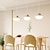 olcso Függőfények-led függőlámpa 20/60cm 1 fényes/ 3 fényű gyűrűs kör kialakítás meleg fehér fém festett kivitel luxus modern stílusú étkező hálószoba függőlámpák 85-265v