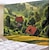 cheap Landscape Tapestry-Countryside Trees Landscape Hanging Tapestry Wall Art Large Tapestry Mural Decor Photograph Backdrop Blanket Curtain Home Bedroom Living Room Decoration