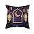 preiswerte Urlaubskissen-Ramadan Eid Mubarak Dekorativer Kissenbezug, 1 Stück, weicher, quadratischer Kissenbezug für Schlafzimmer, Wohnzimmer, Sofa, Couch, Stuhl