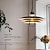 tanie Światła wiszące-Lampa wisząca LED w kształcie przezroczystego szkła o eleganckim wyglądzie 1-punktowa 38/48 cm metalowa nowoczesna sypialnia biuro 110-240 V