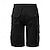 cheap Classic-Men&#039;s Cargo Shorts Sweat Shorts Drawstring Elastic Waist Plain Breathable Soft Casual Weekend Fashion Streetwear Loose Fit Denim Blue Black Micro-elastic