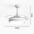 economico Ventilatore da soffitto con luci-ventilatori da soffitto led 108 cm 1 luce dimmerabile finiture verniciate metallo acrilico moderno stile nordico camera da letto sala da pranzo solo dimmerabile con telecomando