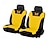 tanie Pokrowce na fotele samochodowe-Fyautoper nowe pokrowce na siedzenia samochodowe 5/2-seat totalny wzór haftu uniwersalna oddychająca tkanina poduszka powietrzna bezpieczne akcesoria do fotelików suv Protecto