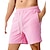 cheap Sweat Shorts-Men&#039;s Pink Shorts Sweat Shorts Shorts Summer Shorts Pocket Drawstring Elastic Waist Plain Comfort Short Sports Outdoor Daily Running Fashion Casual Black White Micro-elastic