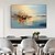 abordables Peintures Abstraites-peinture à l'huile de paysage côtier abstrait sur toile grand art mural original bleu voilier art peinture océan art peinture personnalisée pour salon chambre décoration murale