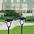 cheap Pathway Lights &amp; Lanterns-2pcs Solar Powered Garden Lights Ground Mounted Outdoor Waterproof Lawn Park Courtyard Light and Shadow Lamp Wedding Festival Party Decorative Lamp