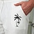billiga Grafiska shorts för män-bomullsshorts för män sommarshorts strandshorts dragsko elastisk midja 3d-utskrift grafisk kokosnöt som andas mjuk kort ledig daglig semester streetwear hawaiian svart vit mikroelastisk