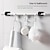 cheap Storage &amp; Organization-16PCS No-Drill Curtain Rod Brackets - Self-Adhesive Plastic Hooks, Universal Wall Mount for Bathroom, Kitchen, Home, and Hotel