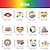 cheap Pride Decorations-Love is love slogan. Gay, lesbian hand written lettering poster. LGBT rights concept. Pride rainbow spectrum flag, homosexuality, equality emblem. Parades event banner, typographic vector design.