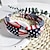 preiswerte Haarstyling-Zubehör-Geknotetes Stirnband mit amerikanischer Flagge – festliches Haar-Accessoire zum Unabhängigkeitstag für Frauen – stylischer patriotischer Stil