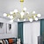 billige Sputnikdesign-loft lysekrone 125cm 9/12/15/18 hovedpære medfølger ikke metal galvaniseret finish moderne nordisk stil stue soveværelse 110-240v